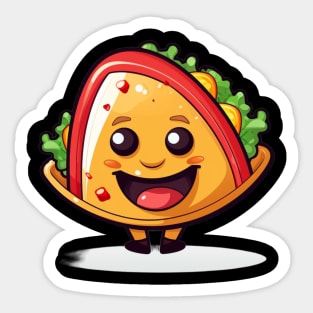 kawaii Taco T-Shirt cute potatofood funny Sticker